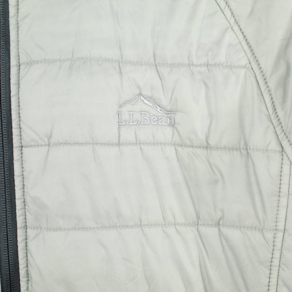 LL Bean Gray Weather Challenge Full-Zip Primaloft Insulated Jacket Size M R - Picture 5 of 12